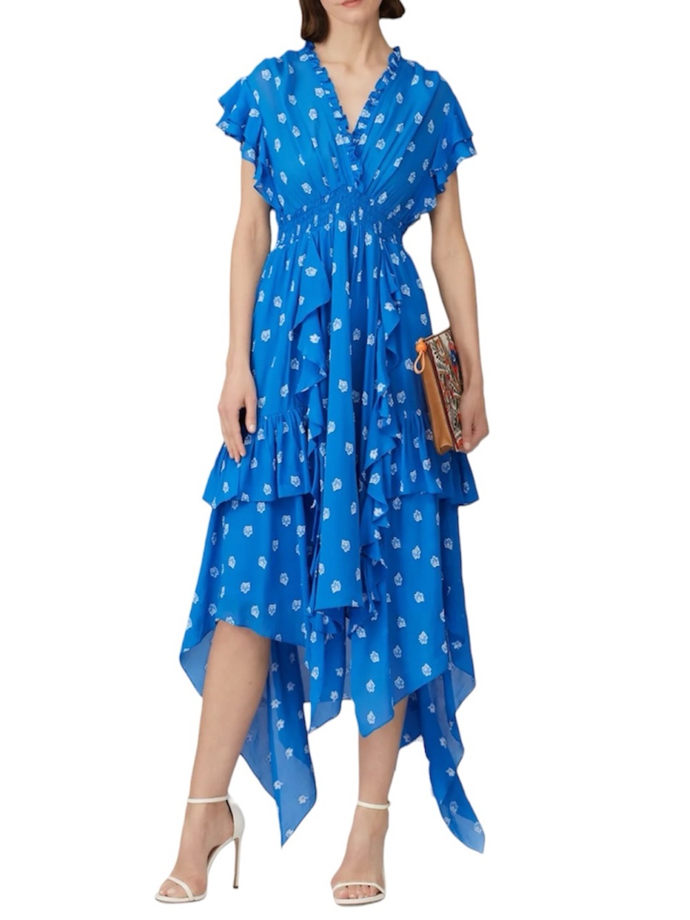 Shoshanna Yasmine Tiered Floral Dress - Size 10